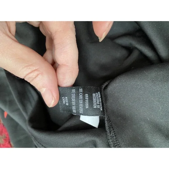 Torrid Hummingbird Skirt chiffon Leather Studded Black Plus Women 20 Bird - Picture 12 of 14